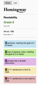 hemingway scrittura inglese