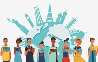 viaggio-studio-studenti-e-mappa-mondo